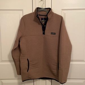 Simply Souther Button-Up Camel Corded Pullover